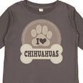 thumbnail image 4 of Inktastic I Love My Chihuahua dog Boys or Girls Long Sleeve Toddler T-Shirt, 4 of 5