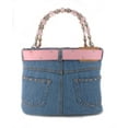 thumbnail image 4 of Denim Jean Purse W/ Belt & Key Chain/Flower - BG-BJ113MPK (BG-ABJ13MPK), 4 of 4