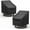 Black, variant on Patio Chair Covers, 2 Pack Outdoor Swivel Lounge Chair Cover, Heavy Duty Patio Rocking Chair Covers, Patio Furniture Covers Waterproof, 30" W×34" D×38.5" H, Black