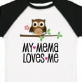 thumbnail image 4 of Inktastic Mema Loves Me Girl Owl Girls Toddler T-Shirt, 4 of 5