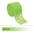 thumbnail image 3 of Unique Bargains Lace Trim 10 Yards 2 Inch Flower Elastic Lace Ribbons for Package Decoration Wedding Headbands Green, 3 of 5