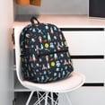 thumbnail image 5 of KLL Rocket Space Print Laptop Backpack,Lightweight Backpack for Women Men Travel Daypack Fit for Travel Hiking Weekend, 5 of 6