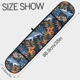 thumbnail image 3 of Dailycode Double Sided Oven Mitt with Loop Heat Resistant Kitchen Long Potholders 7" x 35" Flower and Shark, 3 of 6