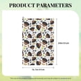 thumbnail image 4 of Easygdp Rottweiler Golf Towel 24x16in for Men and Women with Carabiner Clip for Easy Attachment, 4 of 8