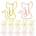 thumbnail image 1 of 30 clips de papel con forma de gato, clips metálicos creativos para notas, alfileres decorativos, marcapáginas de papel con forma única para oficina, escuela y hogar., 1 of 5