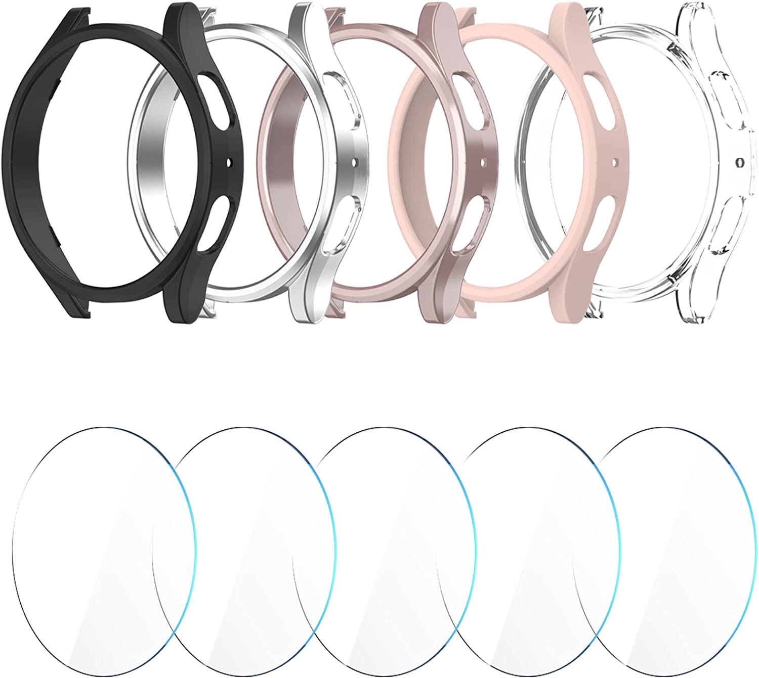 [5+5 Pack] Compatible for Samsung Galaxy Watch 5 and Galaxy Watch 4