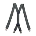 thumbnail image 3 of SGFCWSX Men's X-Back Suspenders, Elastic 4-Clip Adjustable Formal Casual Gray, 3 of 3
