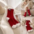 thumbnail image 3 of Busydd 6‑Pack Christmas Socks for Women Winter Fashion Thermal Warm Socks Comfortable Casual Holiday Fuzzy Cotton Socks, 3 of 5