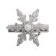 thumbnail image 1 of TQEHS Pinza para el pelo con forma de copo de nieve, delicada horquilla con diamantes de imitación, para mujer, AU Hair H6L8, 1 of 6