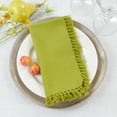 thumbnail image 5 of Saro Lifestyle Fringed Design Table Napkin (Set of 4), 5 of 5