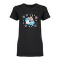 thumbnail image 2 of Cute Magic Unicorn Head Shaped Tee Women's -Image by Shutterstock, 2 of 4
