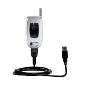 Classic Straight USB Cable suitable for the LG VX6000 with Power Hot Sync and Charge Capabilities - Uses Gomadic TipExchange Technology