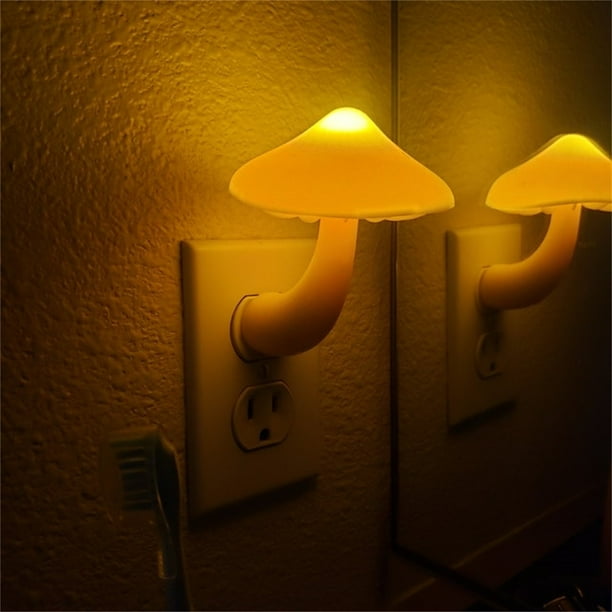 Luces de noche coloridas, ahorro de energía, luz LED nocturna, lámpara de control con sensor, luz de noche de pared para cabecera