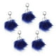 thumbnail image 3 of Llavero con pompón esponjoso de 5 uds., llavero de piel Artificial, accesorios esponjosos, para de coche Azul real, 3 of 9