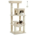 thumbnail image 7 of Pefilos 45" Modern Cat Tree House, Cat Condo for Indoor Cats, Activity Center Cat Scratching Tower for Kittens Toy, Beige, 7 of 7