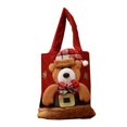 thumbnail image 1 of Calcetines de lino de dibujos animados para Navidad, medias de Papá Noel, muñeco de nieve, alce, oso, bolsa de regalo, árbol de Navidad, colgantes, chimenea, 1 of 4
