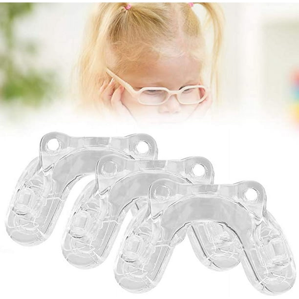 JM 3 almohadillas para la nariz integradas en forma de U para gafas de niños, almohadillas para la nariz, antideslizantes, de silicona suave, en forma de U, almohadillas para la nariz, almohadillas adhesivas para la nariz para gafas, anteojos y gafas de sol JM JM