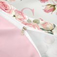 thumbnail image 4 of Catabedysis Pink Floral Blossom Twin Duvet Cover,Kawaii Initial S Pattern Twin Bedding For Girls,Pink Reversible,2 Pieces,1 Duvet Cover and 1 Pillowcase, 4 of 6