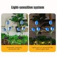 thumbnail image 5 of Lilixerw Garden 3 Pack LED Solar Flower Lights with Realistic Tulips Flowers Solar Garden Lights Outdoor Waterproof for Yard Patio Lawn Pathway Walkway Decoration,Sky Blue, 5 of 6