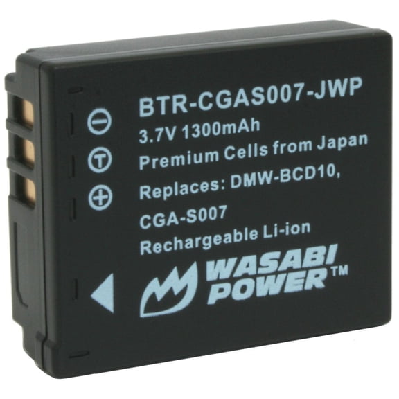 Wasabi Power Battery for Panasonic CGA-S007, DMW-BCD10