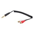 thumbnail image 3 of Cable 2RCA Hembra A Macho De 6,35 Mm, Reduce La Pérdida De Señal Adaptador 2RCA Hembra A Macho De 6,35 Mm Transmisión Estable Para Multimedia Para Reproductor De DVD Octpeak 6.35mm to RCA Y Splitter Adapter Cable, 3 of 8