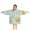 Lightblue Daisy Flower, variant on Daisy Flower Blue Blooms Pattern Blanket Hoodies for Kids 6-13YR Oversize Wearable Blanket Hoodies for Boys Girls Teens