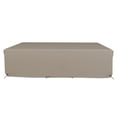 thumbnail image 6 of Covers & All Patio Sectional Sofa set cover 160 GSM PVC Emboss Fabric Outdoor Furniture Table and Chair set cover with Drawstring for Snug Fit (83''W x 52"D x 29''H, Beige), 6 of 7