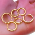 thumbnail image 4 of Small Gold Plating Hoop Earrings Set for Women Set,Hypoallergenic Cartilage Huggies Hoop Earings for Jewelry Gifts 3 Pairs, 4 of 9