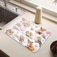 thumbnail image 5 of Dish Drying Mat Absorbent Dish Drainer Kitchen Counter 19.7x15.7inch Dish Drying Pad for Countertops Sinks Draining Racks Cute Collection Of Animals, 5 of 9