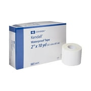Kendall Waterproof Tape, Non-Sterile, Medical Tape, 2 in X 10 yds, 6 Rolls, 1 Pack