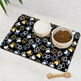 thumbnail image 2 of Dog Mat Pet Feeding Mat for Food and Water Absorbent 20x12in Quick Dry Dog Water Bowl Mat, 2 of 6