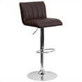 thumbnail image 2 of Home Square Quilted 25" to 35" Adjustable Bar Stool in Brown - Set of 2, 2 of 2