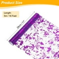 thumbnail image 2 of Uxcell Table Runner Sequin Foil Thin Mesh Metallic Table Runner Dark Purple 16 Feet, 2 of 6
