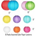 thumbnail image 2 of Farolillos de papel coloridos chinos oso de fresa 10 paquetes redondos, 2 of 5