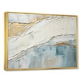 thumbnail image 2 of Designart "Minimalist Horizon With Beige And Grey Waves II" Coastal Minimalism Floater Framed Wall Art Prints, 2 of 5