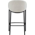 thumbnail image 6 of Home Square Sloped Arm Bar Stool in Beige and Glossy Black - Set of 2, 6 of 8