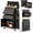 Black, variant on ZBOM 24.2 inch 10-Drawer Rolling Tool Chest, Sliding Metal Drawer Rolling Tool Storage Cabinet, Removable Toolbox Organizer for Workshop, Garage