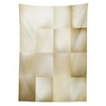 thumbnail image 3 of Ambesonne Geometric Tablecloth Rectangular Table Cover, Abstract Square Shady, 60"x84", Cream Beige, 3 of 4