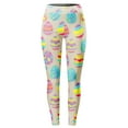thumbnail image 4 of frariair Easter Leggings for Women High Waisted Tummy Control Bunny Rabbits Eggs Floral Pattern Stretchy Workout Yoga Pants Holiday Tights, 4 of 4