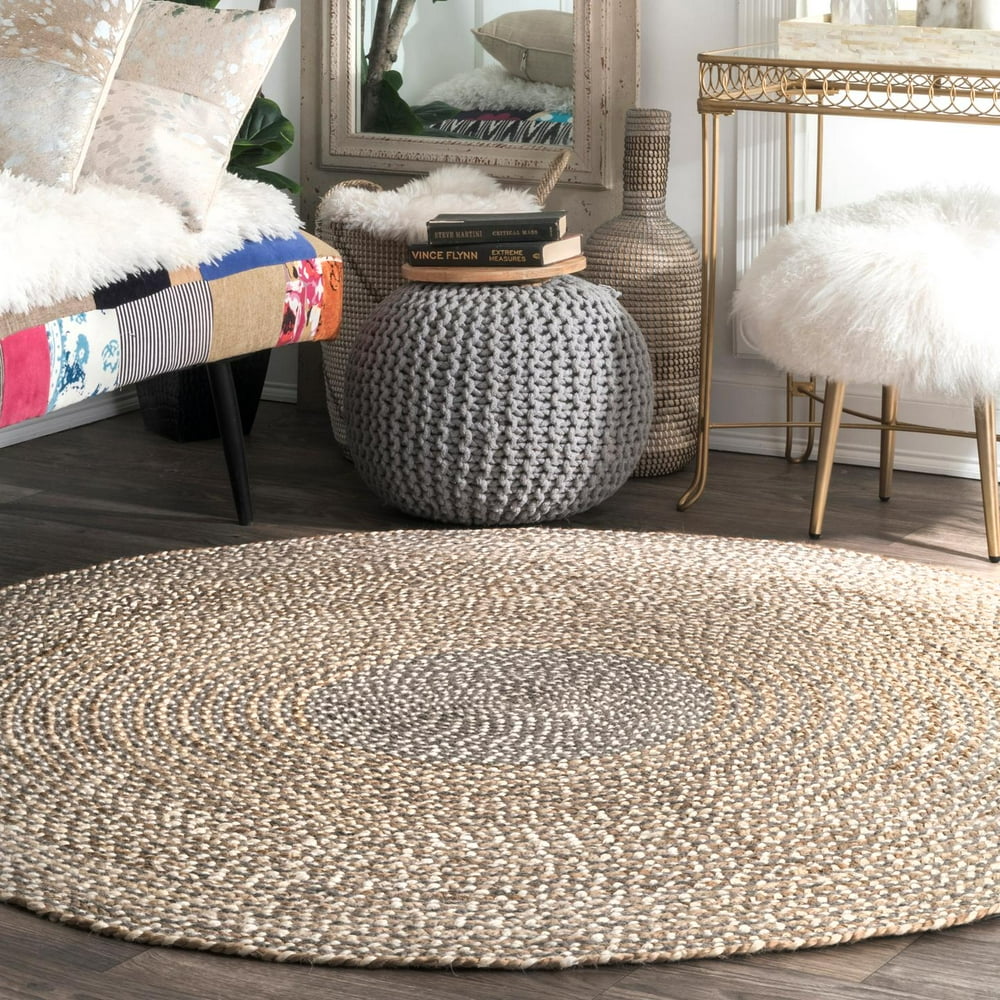 nuLOOM Braided Draya Jute Area Rug