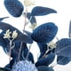 thumbnail image 5 of Ramo de flores falsas azules, flores artificiales de hortensia, flores de seda de crisantemo azul para flores falsas ER, 5 of 5