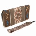thumbnail image 6 of Wrangler Wristlet Western Wallet Boho Aztec Credit Card Holder for Women, Coffee, 6 of 7