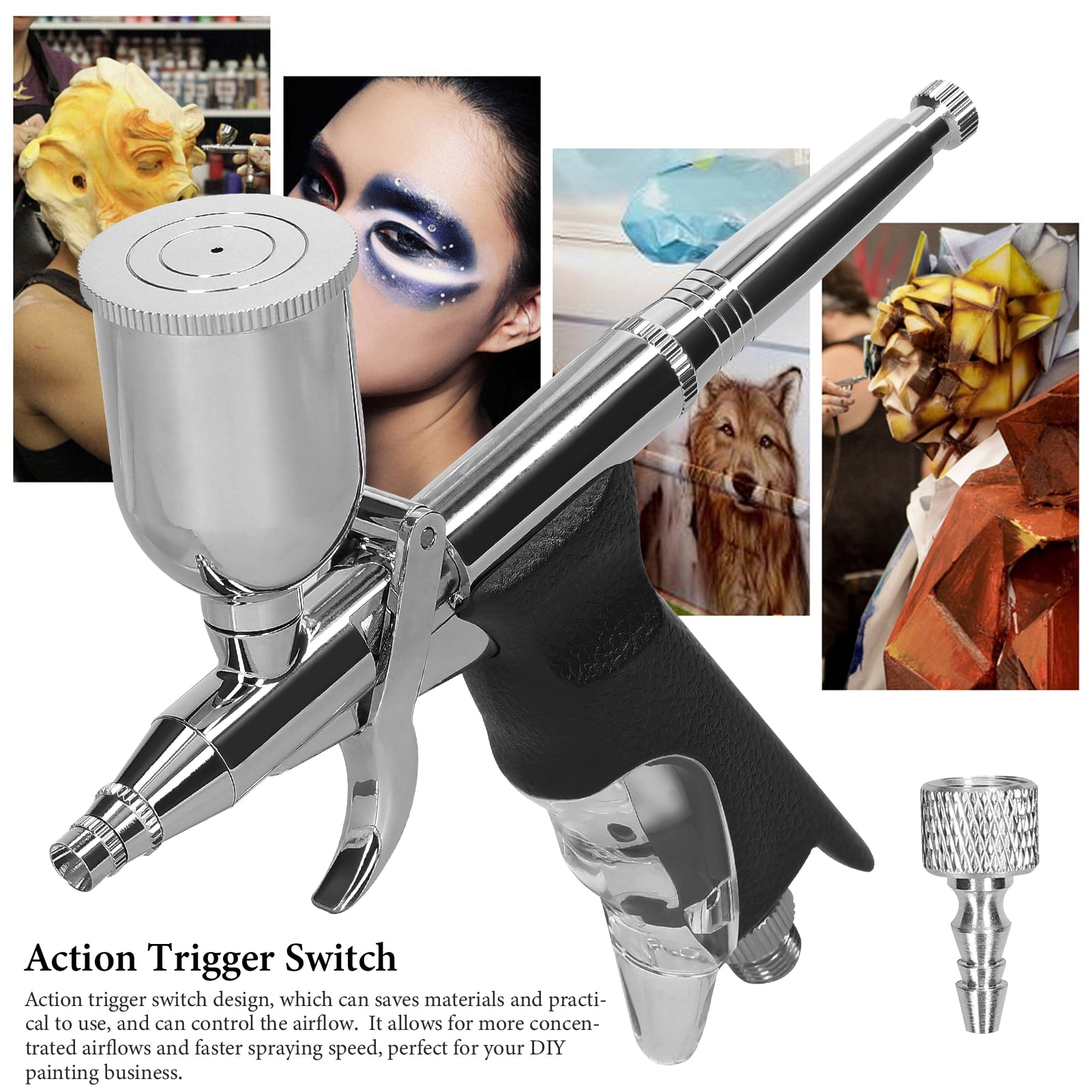 Airbrush,Professional Airbrush Cake Car Model Diy Makeup Diy Makeup Cake Use Model Diy Makeup Airbrush Car Model With 15cc Cup Airbrush Airbrush With Dsfen Cousopo