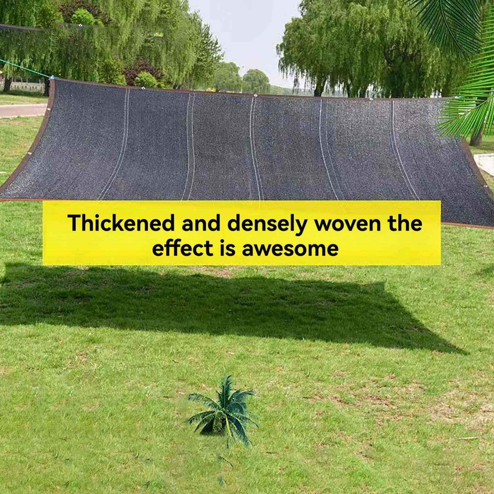 Heavy Duty Shade Cloth, Garden Shade Mesh Netting with Grommets Outdoor Sun Shade Cover for Pergola Patio Plants Greenhouse Chicken Coop Black Shading Rate 70% -90% (118.11x236.22")