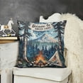 thumbnail image 2 of SHANXI Camper Pillow Covers，Camping Classroom Decor，Camping Decor Throw Pillow Covers for Bedroom Room Sofa，Camping Decor for Camper 20x20in, 2 of 5