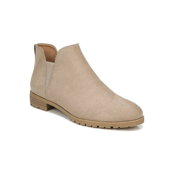 DR SCHOLLS Womens Brown Lug Sole Stretch Real Cute Slip On Booties 6 M