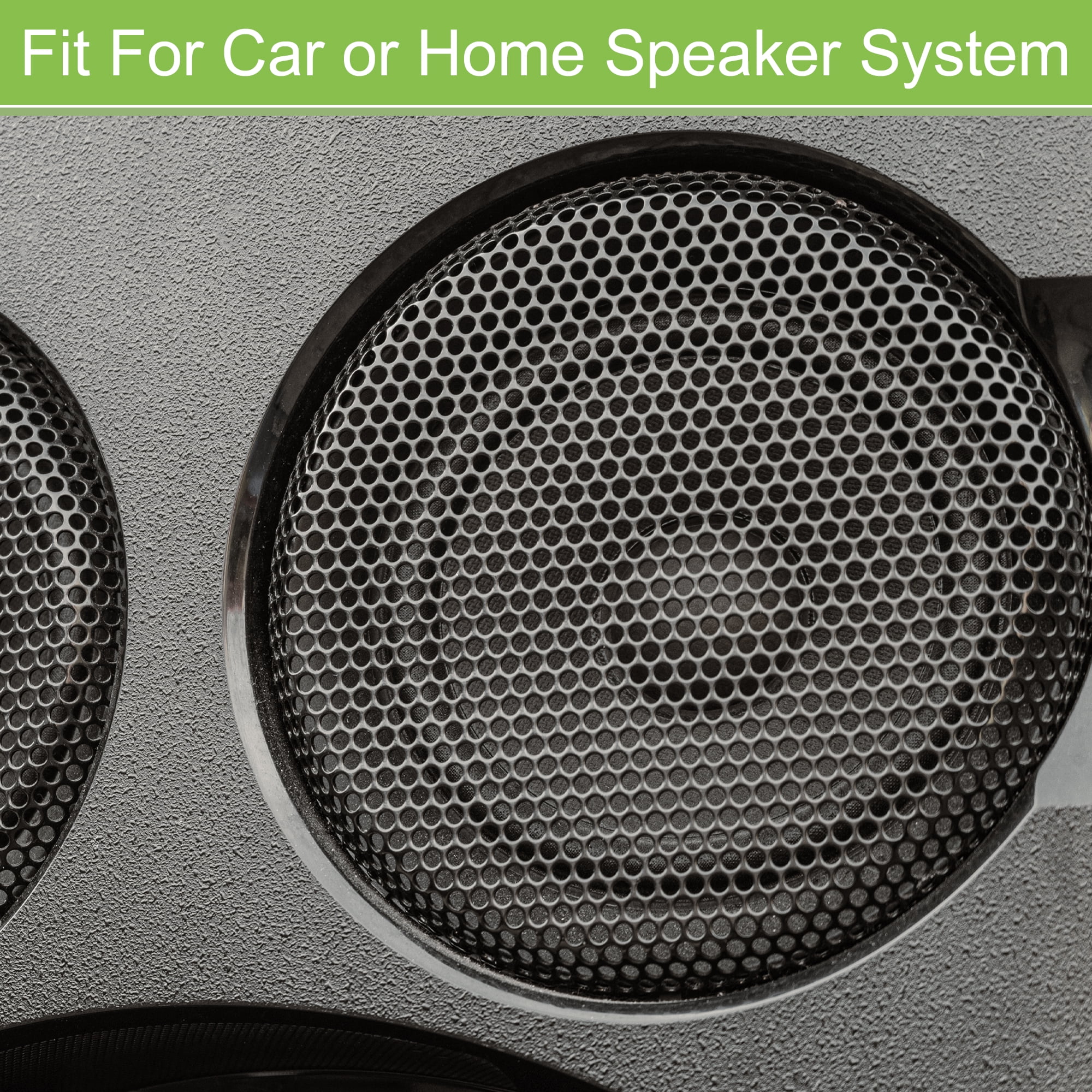 Unique Bargains 2 Pack 1.5 Inch Speaker Grill Mesh for Audio Subwoofer 9.25"x 9.65"x 0.47"