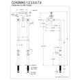 thumbnail image 2 of Kingston Brass CCK266K5 Kingston Freestanding Tub Faucet with Supply Line and Stop Valve, Oil Rubbed Bronze, 2 of 5