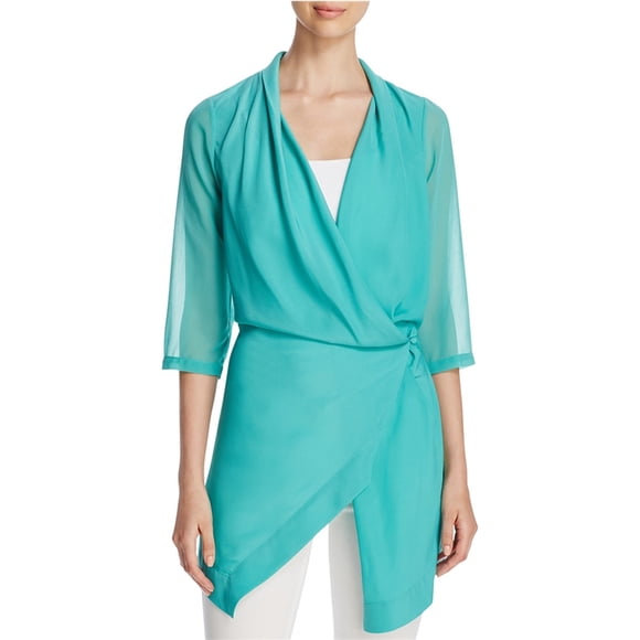Blusa Túnica Drapeada Finity Mujer Verde 8