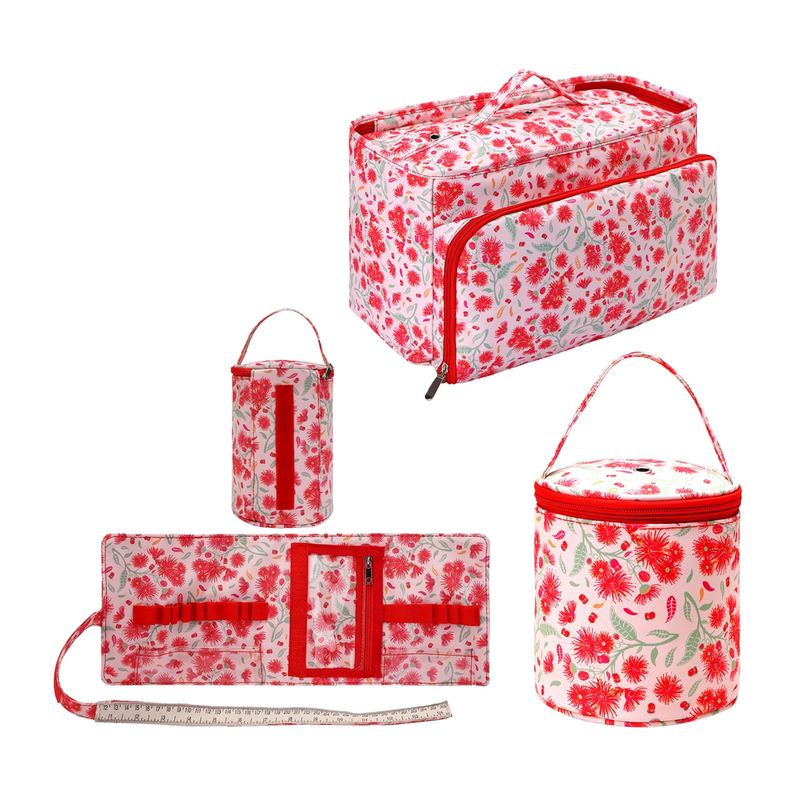 Protective Storage Bag For Knitting Accessories Crochet Hook Organiser with Soft Interior And Multiple Sections